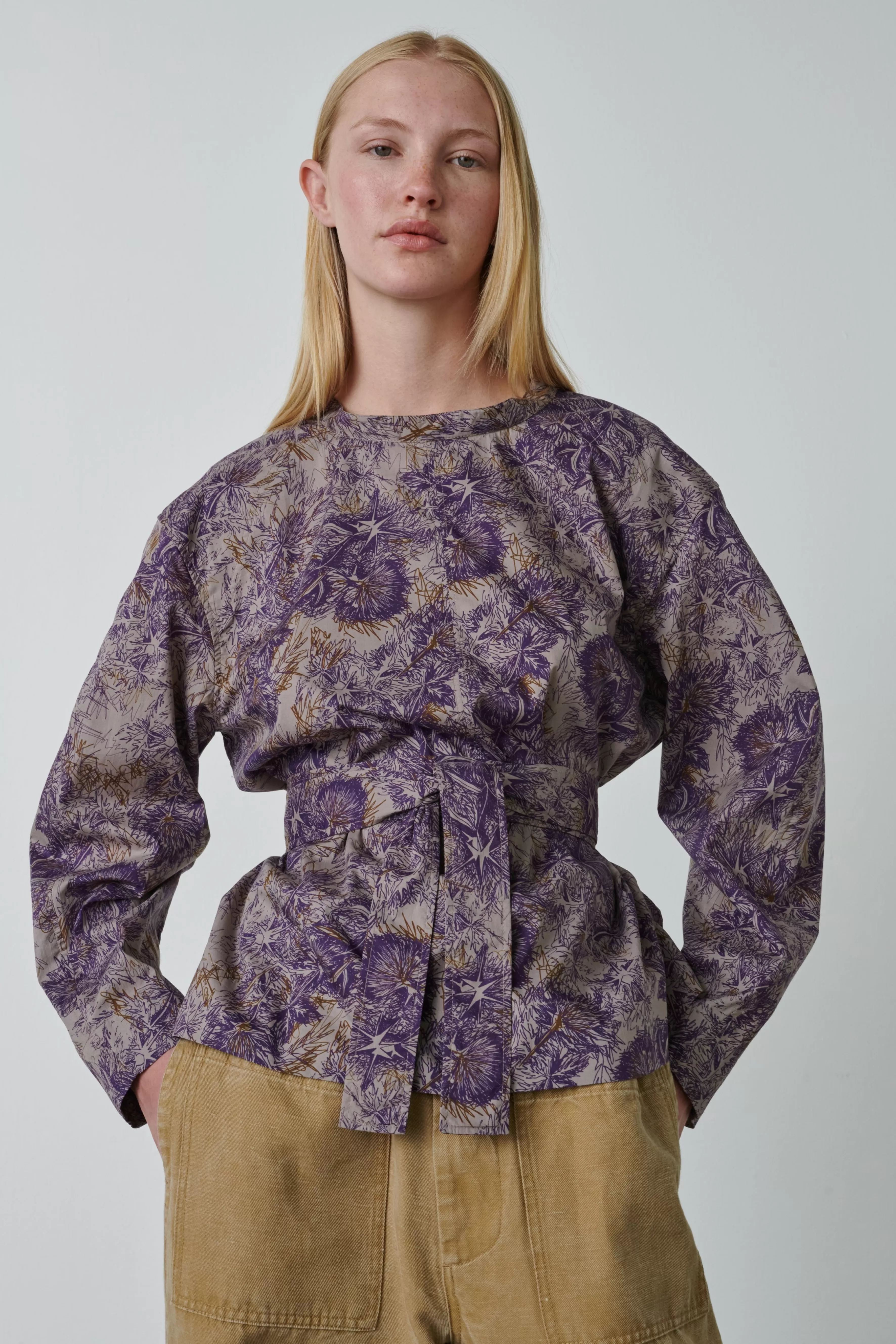 Outlet Soeur BLOUSE TAPIOKA Chataigne/Violet